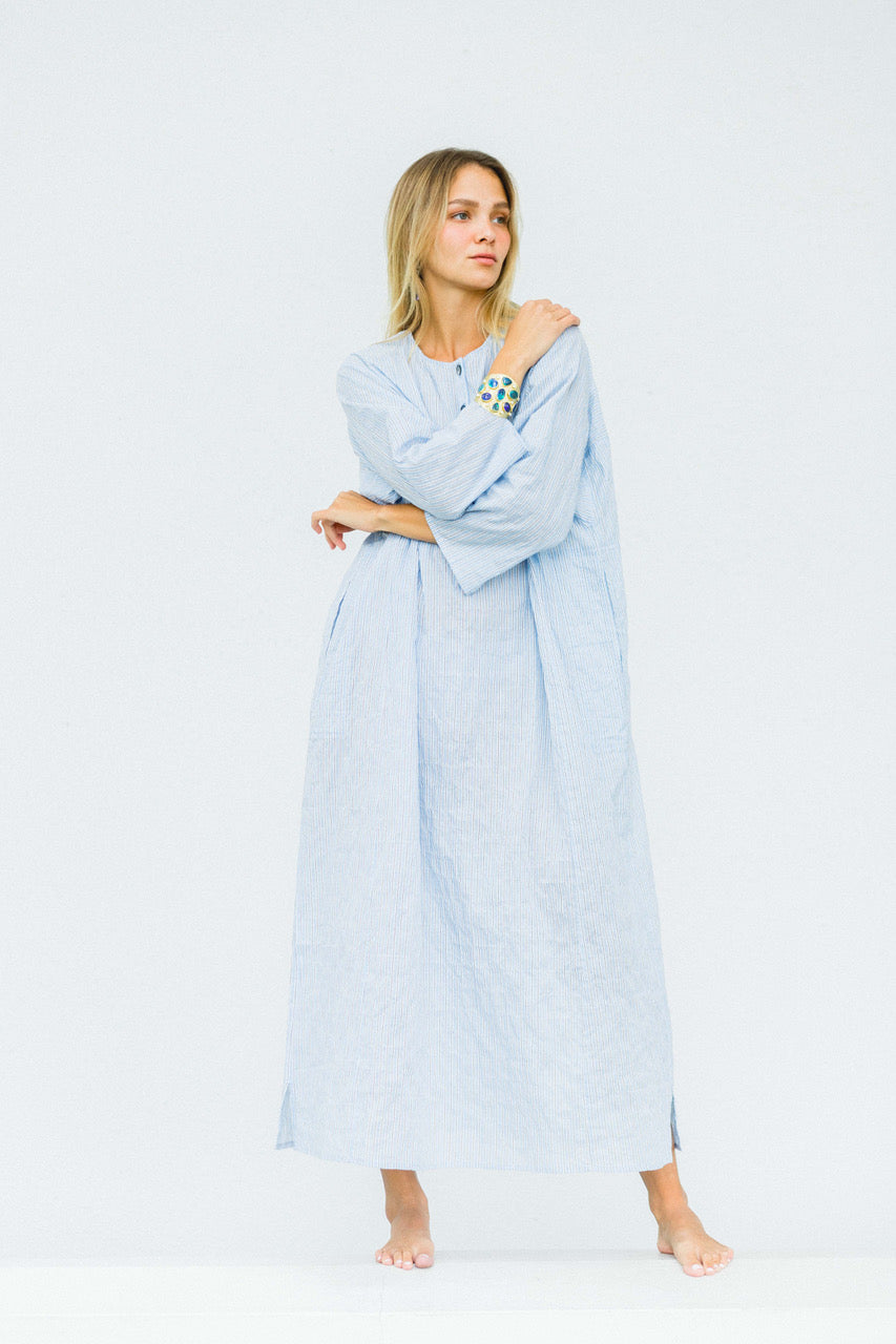 Japanese Cotton Striped Caftan